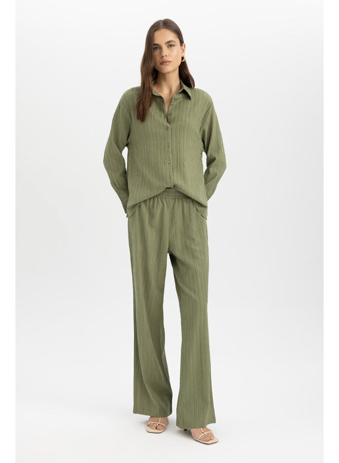 DeFacto Woman Wide Leg Woven Trousers  - Image 4
