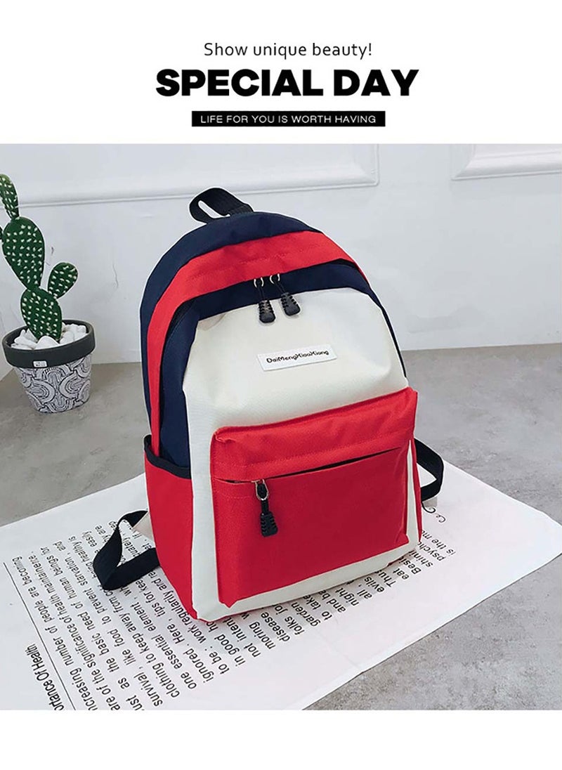 Generic Fashion Backpack Travel Commuter Backpack Light Student Schoolbag 39*28*12cm  - Image 5