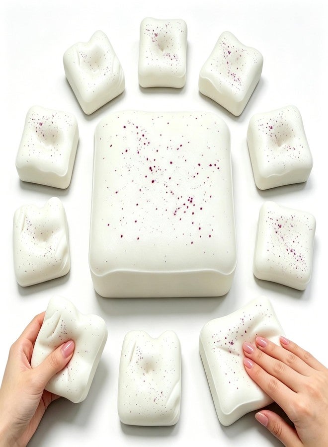 Huastyle Slow Rising Squishy Toys, Soft Squishies Cheese Milk Brick Bread Cake, Slow Rise Fidget Sensory Stress Relief Squeeze Toy for Anxiety & Relaxation Kids - Image 1