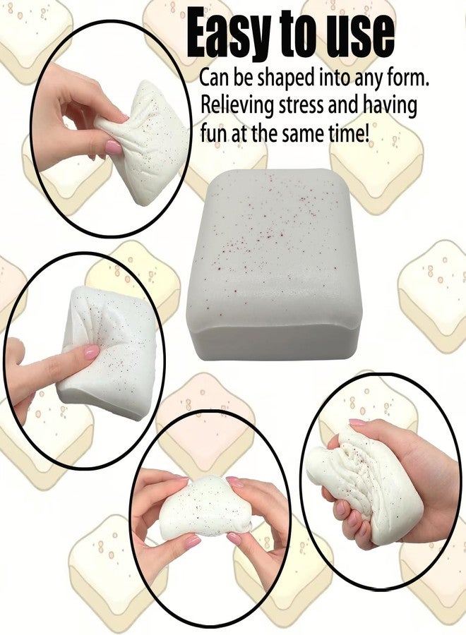 Huastyle Slow Rising Squishy Toys, Soft Squishies Cheese Milk Brick Bread Cake, Slow Rise Fidget Sensory Stress Relief Squeeze Toy for Anxiety & Relaxation Kids - Image 3