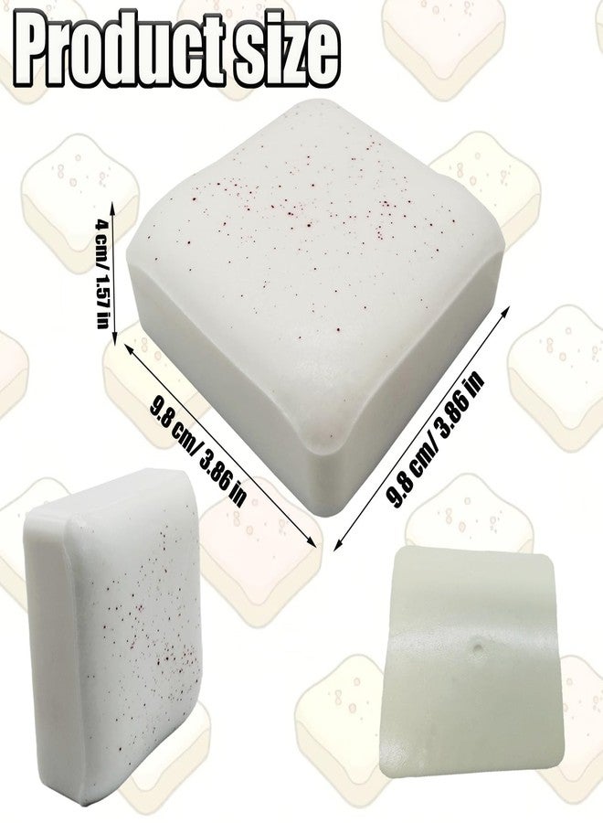 Huastyle Slow Rising Squishy Toys, Soft Squishies Cheese Milk Brick Bread Cake, Slow Rise Fidget Sensory Stress Relief Squeeze Toy for Anxiety & Relaxation Kids - Image 2