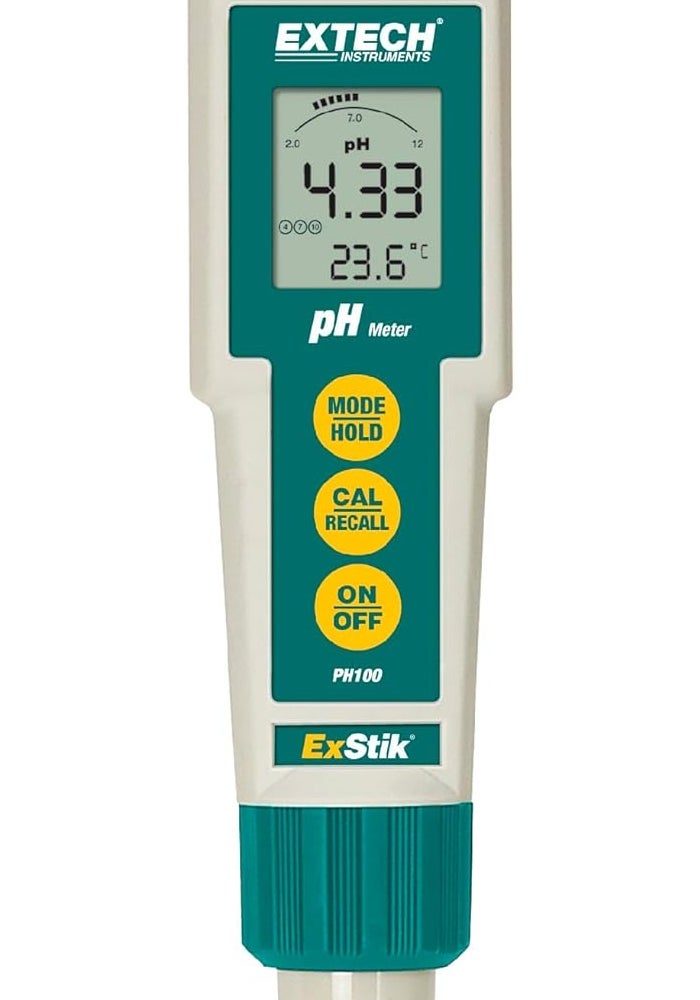 Extech PH100 Waterproof pH Meter with Automatic Temperature Compensation - Image 1