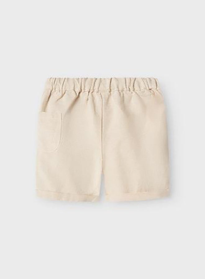 NAME IT Baby Boy Beige Shorts  - Image 2