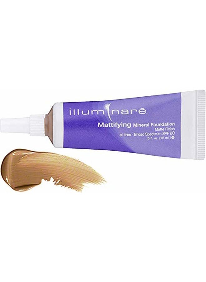 ILLUMINARÉ - Illuminare Mattifying Mineral Foundation - Sienna Sun - 0.5 oz - Image 1