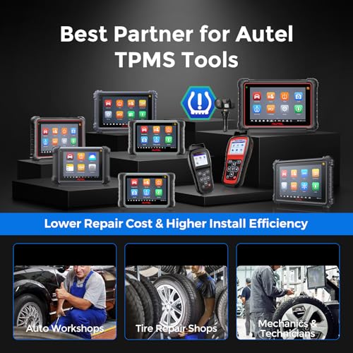 Autel TPMS Sensor MX-Sensor Tire Pressure Monitor Sensor 2 in 1 TPMS Sensors 315MHz 433MHz, Replaced OEM Tire Sensors Screw-in Rubber Valves (Pack of 4 SENSORS) - Image 5
