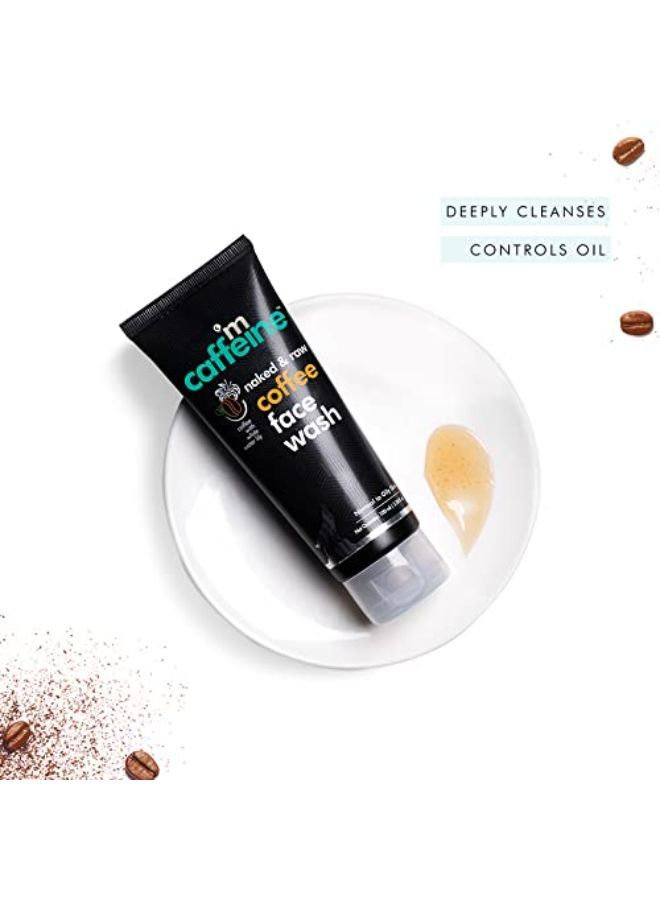 MCaffeine غسول الوجه Naked & Raw Coffee (عبوة من قطعتين)، 100 مل | White Water Lily | منظف عميق | بشرة دهنية/عادية | خالٍ من البارابين وSLS - Image 5