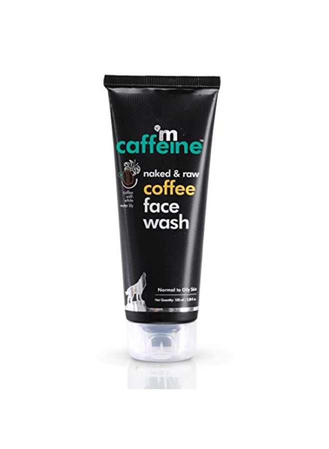 MCaffeine غسول الوجه Naked & Raw Coffee (عبوة من قطعتين)، 100 مل | White Water Lily | منظف عميق | بشرة دهنية/عادية | خالٍ من البارابين وSLS - Image 1