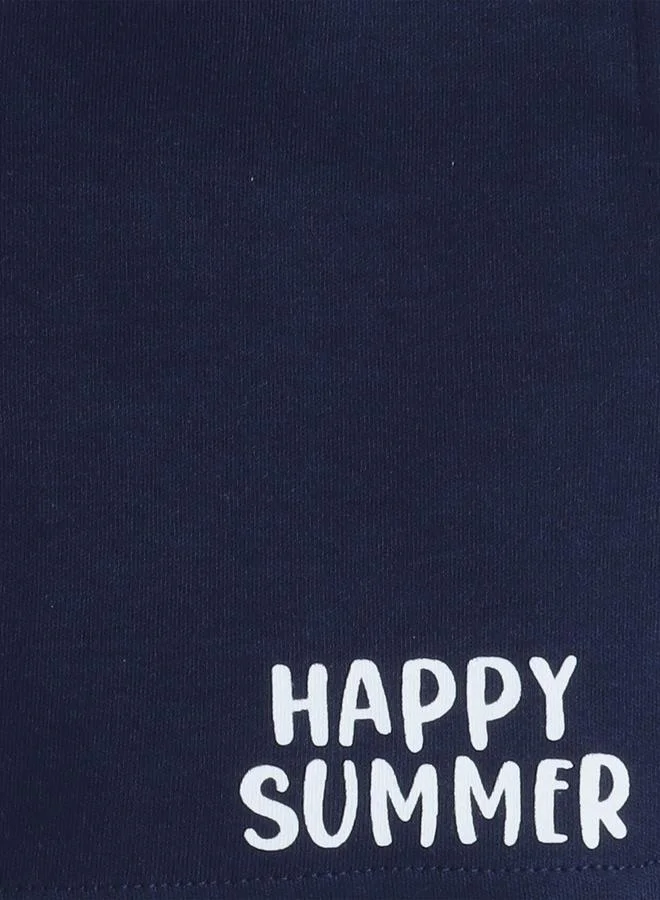 victor and jane Victor And Jane Boys Happy Summer Graphic T-Shirt and Shorts Set