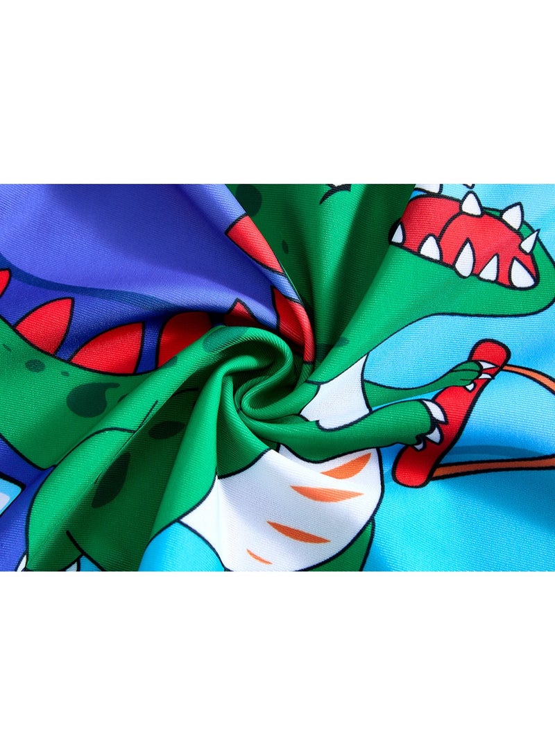 أنا أحب الأطفال ملابس السباحة الجديدة للأطفال ، الأكمام القصيرة ، مع قبعة السباحة ، الأولاد 100 سم-110 سم ، الجاف السريع ، للشاطئ والسباحة - Image 4