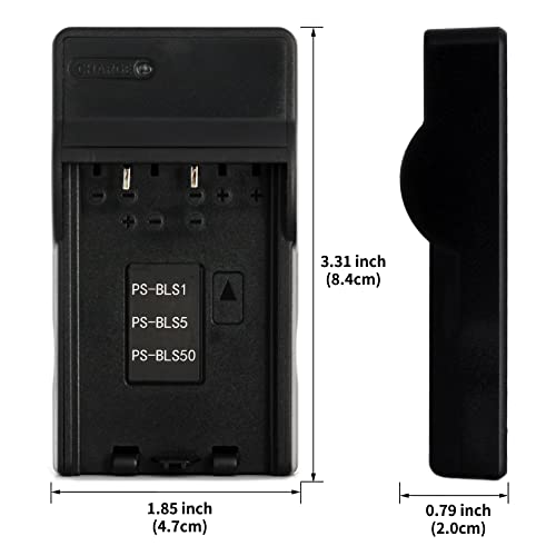 Norifon BLS-1 USB Charger for Olympus E-400, E-420, E-450, E-600, E-620, E-M10, E-P1, E-P2, E-P3, E-PL1, E-PL2, E-PL3, E-PL5, E-PL6, E-PL7, E-PM1, E-PM2, Stylus 1, 1s Camera and More - Image 3