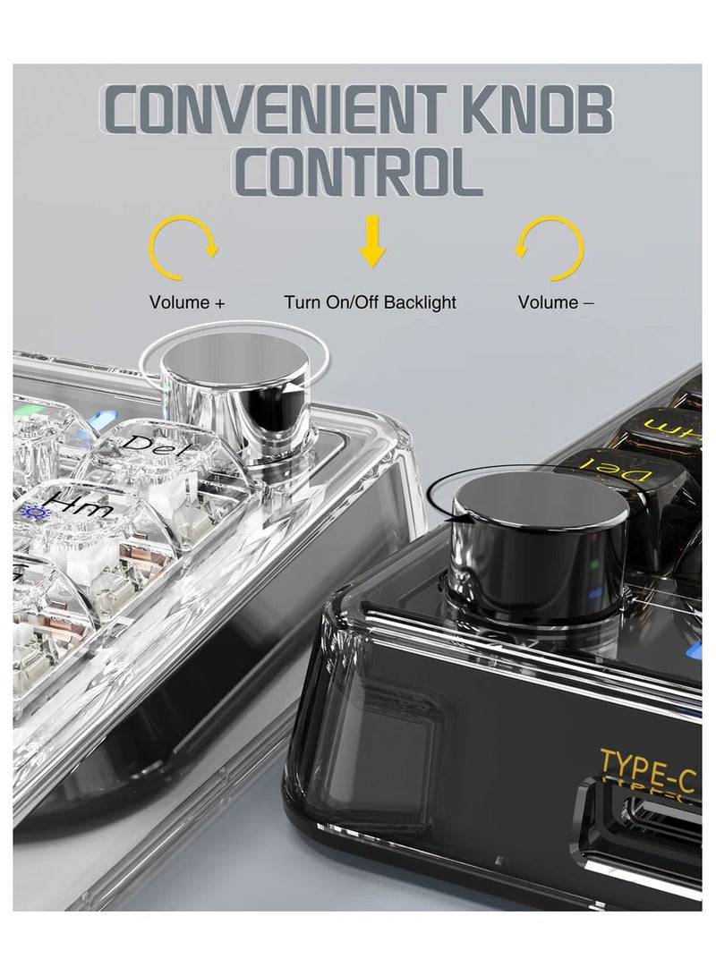 ATTACK SHARK K75 Pro Transparent Mechanical Keyboard (Black Transparent) - Image 4