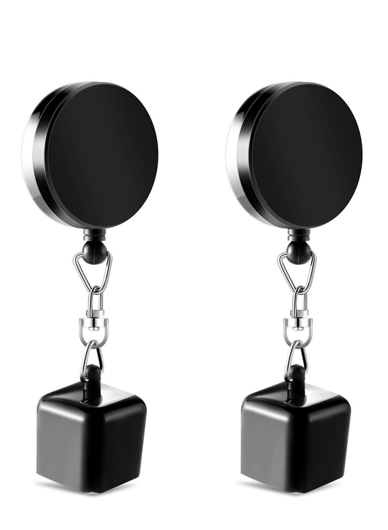 KASTWAVE Billiards Snooker Pool Cue Chalk Holder 2 Pieces Retractable Snooker Practical Tool with Belt Clip for Billiards Chalk Tip Holder - Image 1