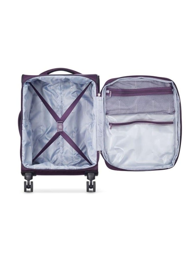ديلسي _باريس أوبتيمكس لايت 55 سم حقيبة سفر بعجلات مزدوجة قابلة للتوسيع لون بنفسجي - Image 4