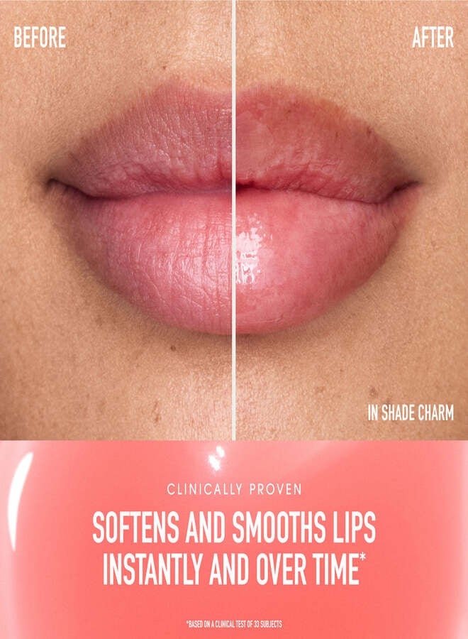 زيت الشفاه المغذي من bareMinerals - لون الخوخ النيود الساحر | زيت شفاه مرطب ولامع للغاية مع زيوت نباتية وحمض الهيالورونيك - 3.8 مل - Image 3