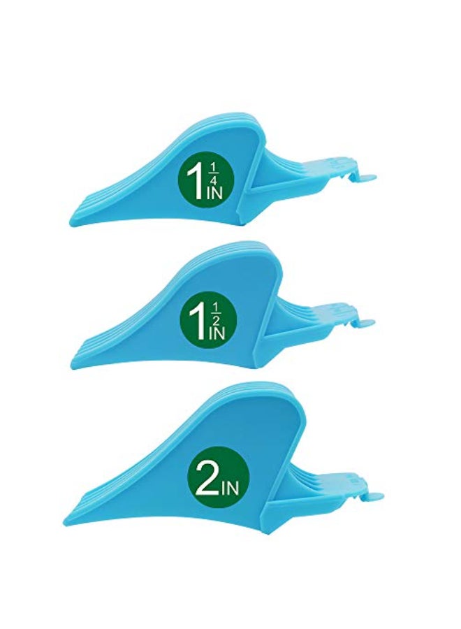 CR8GR8 Professional Hair Clipper Combs Guides Hair Clipper Guards 1 14 1 12 2 Mega NO16 NO12 NO10 fits for Most Wahl ClippersBlue - Image 1