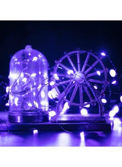 Generic 12-Pack LED Fairy Lights Battery Powered Waterproof Silver Cord (7Ft Purple) For DIY Wedding Party Bedroom Patio  - Image 2