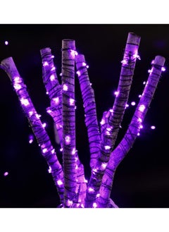 Generic 12-Pack LED Fairy Lights Battery Powered Waterproof Silver Cord (7Ft Purple) For DIY Wedding Party Bedroom Patio  - Image 4
