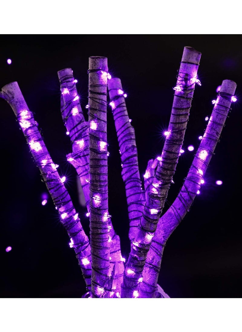Generic 12-Pack LED Fairy Lights Battery Powered Waterproof Silver Cord (7Ft Purple) For DIY Wedding Party Bedroom Patio  - Image 4