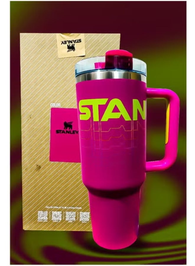 Stanley 40oz Tumbler – Stainless Steel Travel Mug with Reusable Straw – BPA Free, Eco Friendly & Dishwasher Safe – Leakproof FlowState Lid & Double Wall Insulation – Keeps Beverages Hot for 16 Hours & Cold for 24 Hours – Slim Base Fits Most Car Cup Holders – Rugged Ergonomic Handle for Comfortable Use On the Go, Office, or Outdoors - Image 2