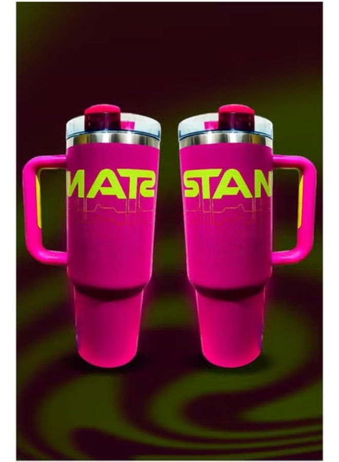 Stanley 40oz Tumbler – Stainless Steel Travel Mug with Reusable Straw – BPA Free, Eco Friendly & Dishwasher Safe – Leakproof FlowState Lid & Double Wall Insulation – Keeps Beverages Hot for 16 Hours & Cold for 24 Hours – Slim Base Fits Most Car Cup Holders – Rugged Ergonomic Handle for Comfortable Use On the Go, Office, or Outdoors - Image 3