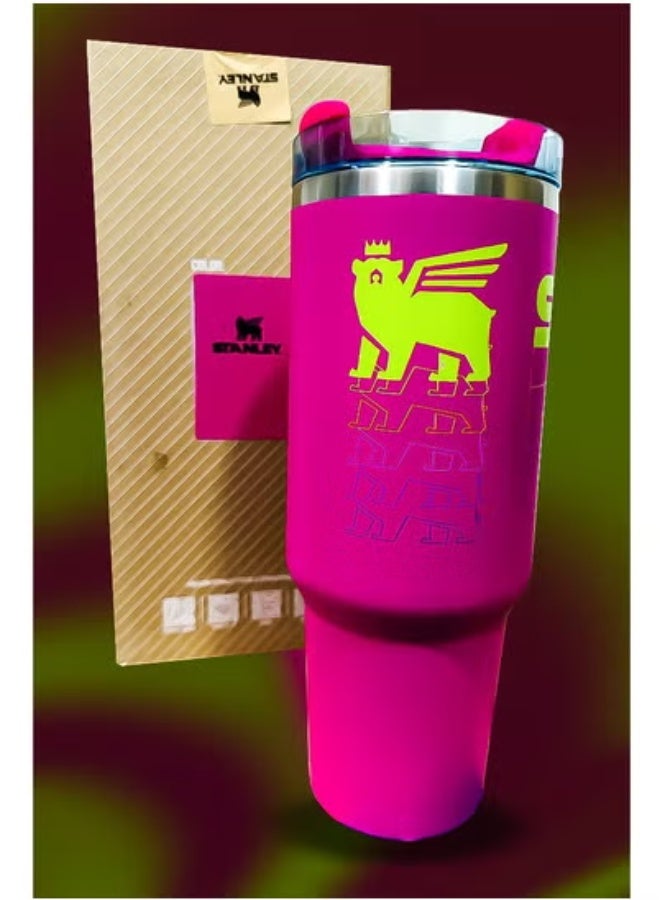 Stanley 40oz Tumbler – Stainless Steel Travel Mug with Reusable Straw – BPA Free, Eco Friendly & Dishwasher Safe – Leakproof FlowState Lid & Double Wall Insulation – Keeps Beverages Hot for 16 Hours & Cold for 24 Hours – Slim Base Fits Most Car Cup Holders – Rugged Ergonomic Handle for Comfortable Use On the Go, Office, or Outdoors - Image 4