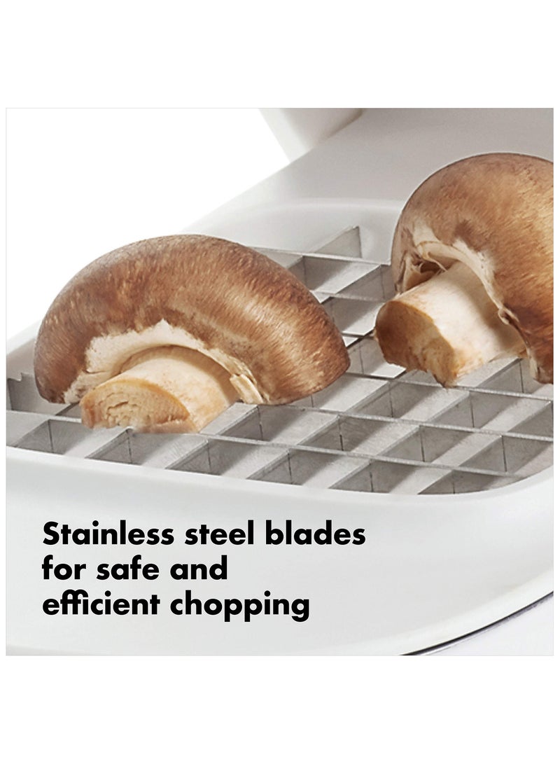 مفرمة الخضار والبصل بفتحة سهلة الصب باللون الأبيض - Image 3