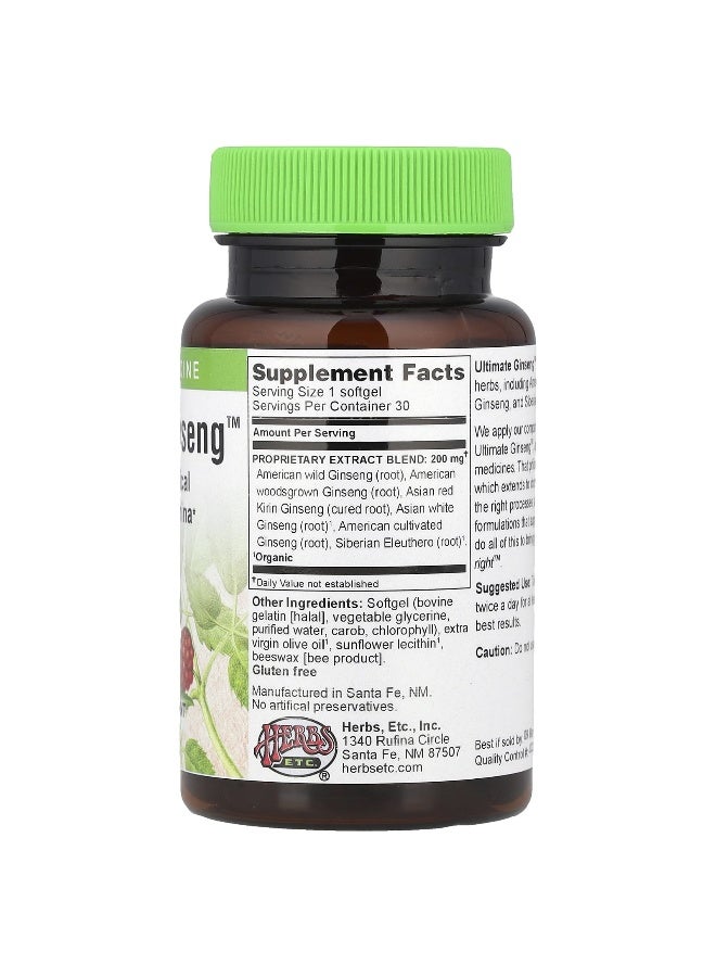 Herbs Etc., Ultimate Ginseng™, 30 Softgels (Packaging may vary) - Image 2
