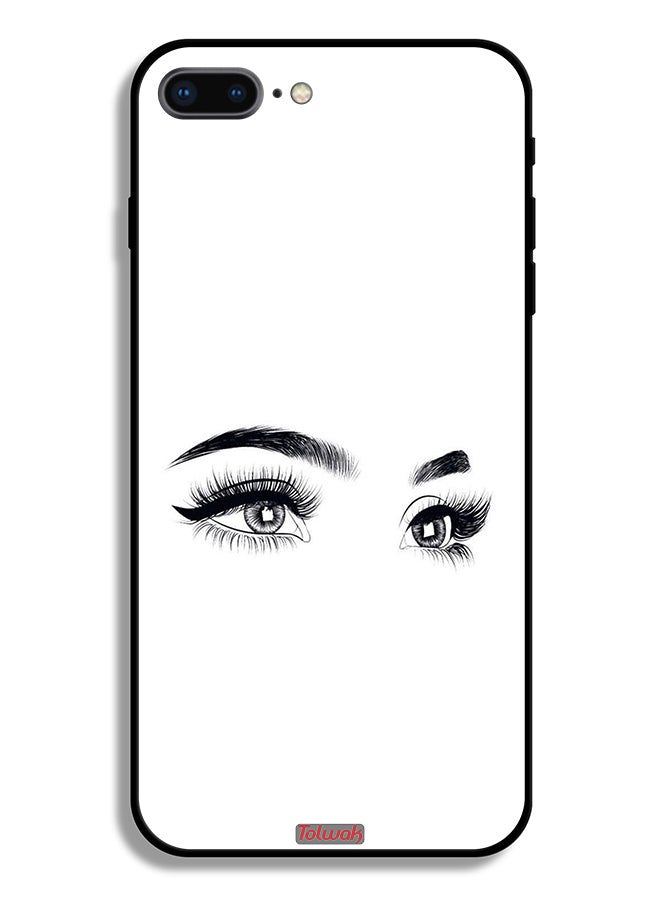 Tolwak Apple iPhone 8 Plus Protective Case Eyes Art - Image 2