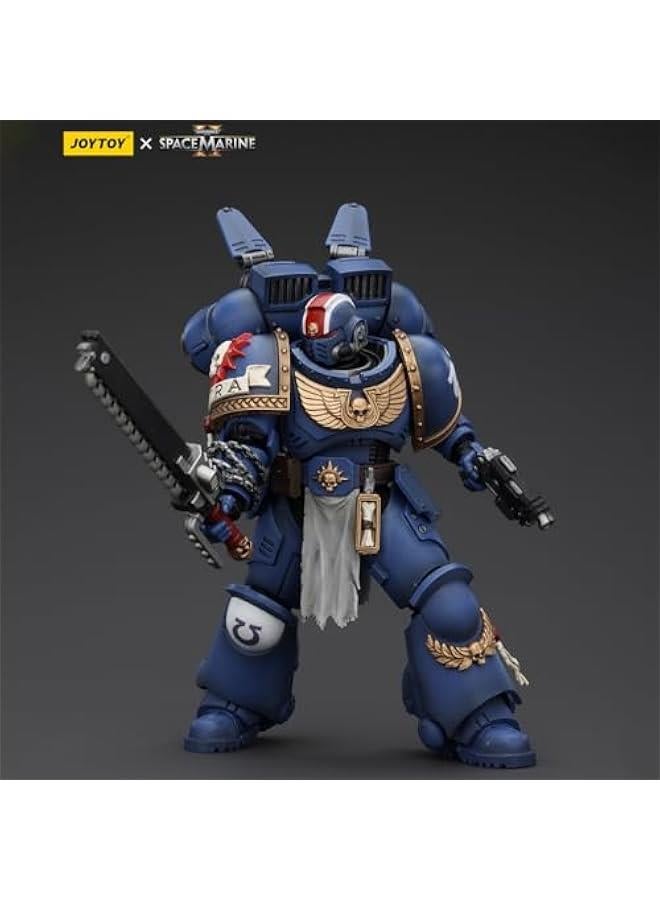 JOYTOY Warhammer 40K Space Marines 2 - Uitramarines Lieutenant Titus JT00058, Game Special Limited Edition, 1/18 Scale Collectible Action Figure  - Image 2