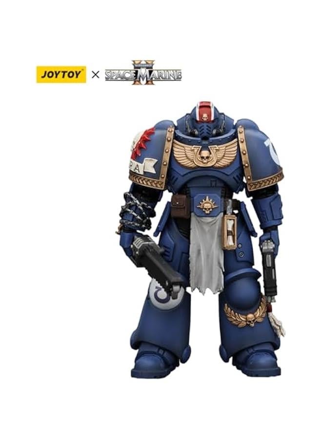 JOYTOY Warhammer 40K Space Marines 2 - Uitramarines Lieutenant Titus JT00058, Game Special Limited Edition, 1/18 Scale Collectible Action Figure  - Image 4