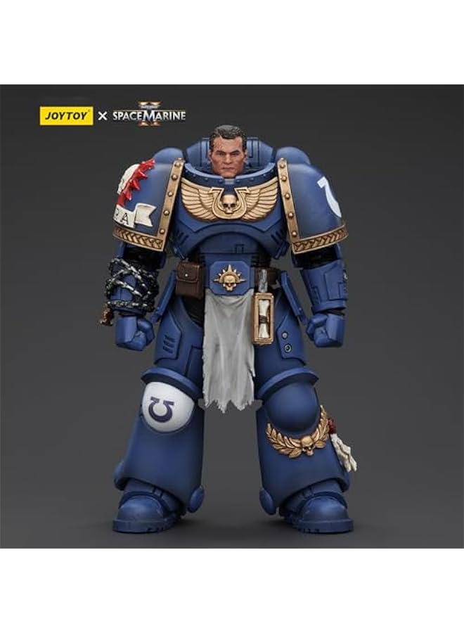 JOYTOY Warhammer 40K Space Marines 2 - Uitramarines Lieutenant Titus JT00058, Game Special Limited Edition, 1/18 Scale Collectible Action Figure  - Image 5