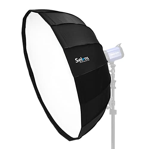 Selens 26"/65cm Umbrella Hexadecagon Softbox with Bowens Mount and Removable Diffusers, Quick Folding Softbox with Carrying Bag for Photography Studio Speedlite Flash and Monolight - Image 1