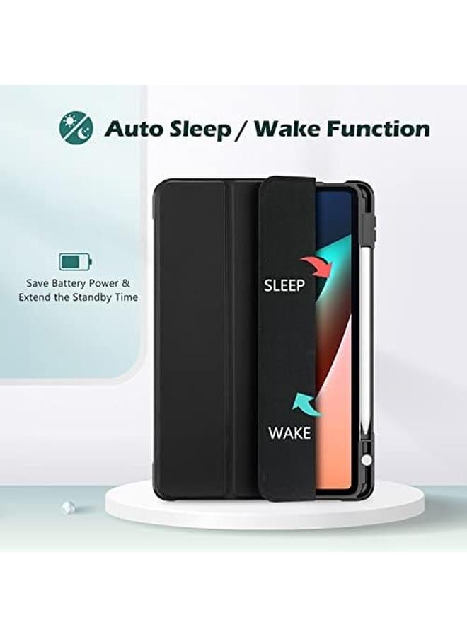 برو كيسيز حافظة لجهاز Xiaomi Pad 5 5 Pro مقاس 11 بوصة 2021، غطاء ذكي رفيع وواقي شفاف مع حامل قلم لجهاز Xiaomi Mi Pad 5 Mi Pad 5 Pro مقاس 11.0 بوصة إصدار 2021، أسود - Image 4