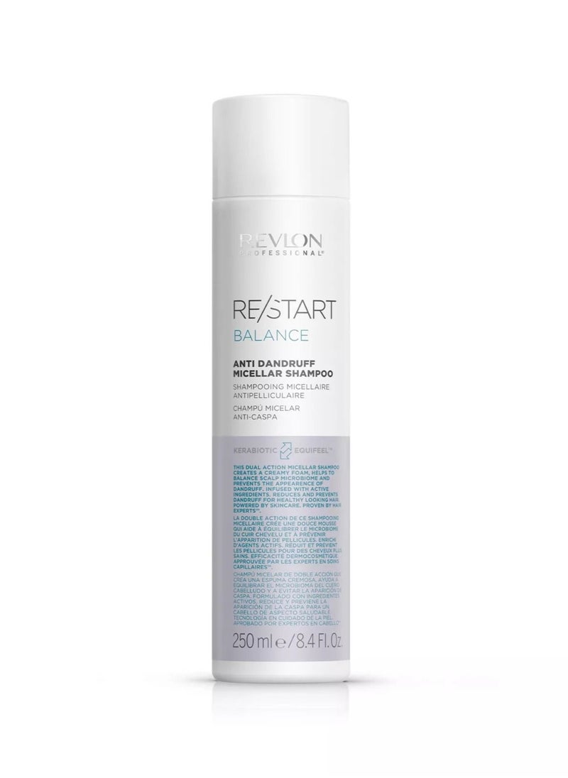 Revlon Professional - Restart Balance Hair Anti-Dandruff Micellar Shampoo 250 Ml - Image 1