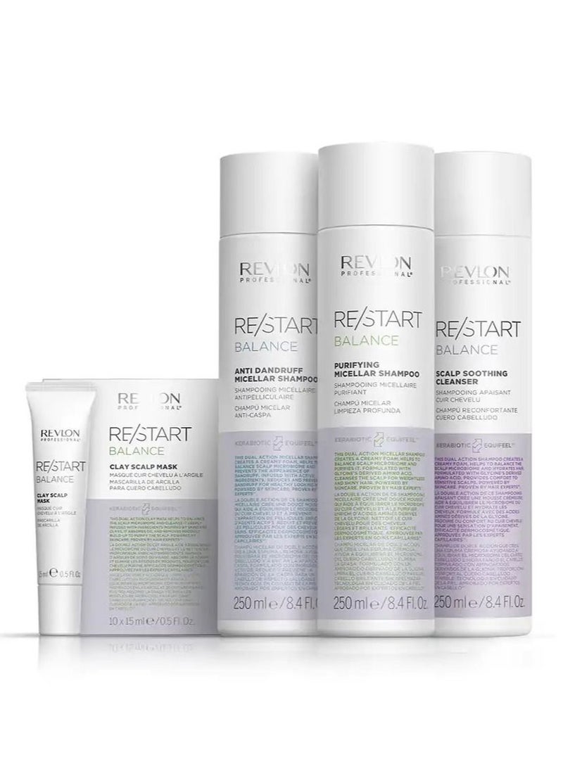 Revlon Professional - Restart Balance Hair Anti-Dandruff Micellar Shampoo 250 Ml - Image 1