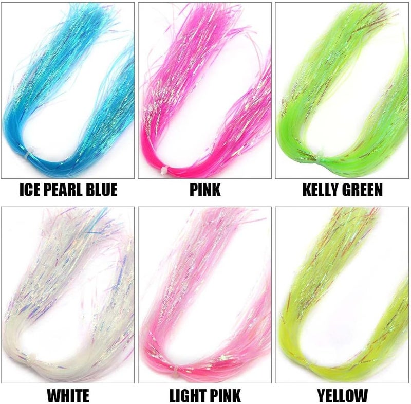XFISHMAN Fly Tying Materials 12 Colors Krystal Flash Ripple Flashabou Flies Fishing Lure Making Supplie - Image 2
