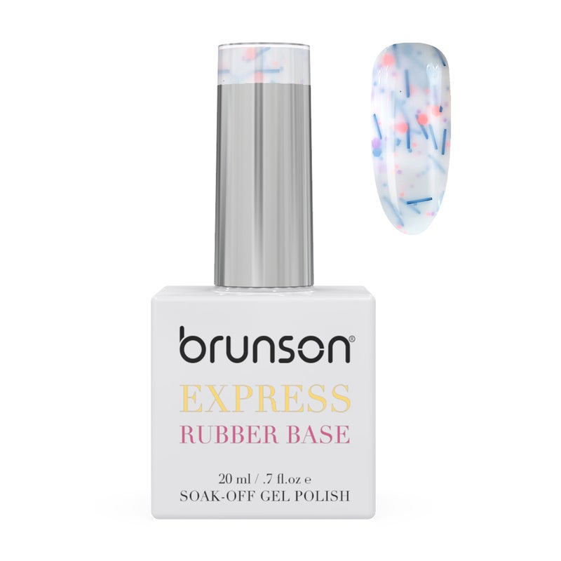 brunson جل طلاء الأظافر القائم على المطاط خالي من TPO 20 مل، قاعدة نقع لتعزيز قوة الأظافر، جل طلاء طويل الأمد لسطح لامع خالي من الشقوق، أظافر هشة، قاعدة مطاطية للأظافر، مانكير روسي، غير مصفر، مانكير صالون. - Image 1