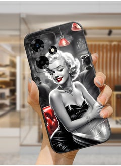 Protective Shockproof Case Cover For Infinix Hot 30i Marilyn Monroe fashion cute girl Drawing