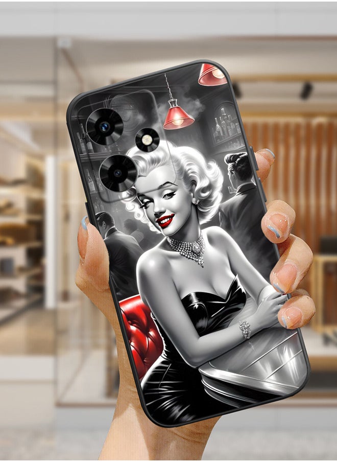 Generic - Protective Shockproof Case Cover For Infinix Hot 30i Marilyn Monroe fashion cute girl Drawing - Image 1