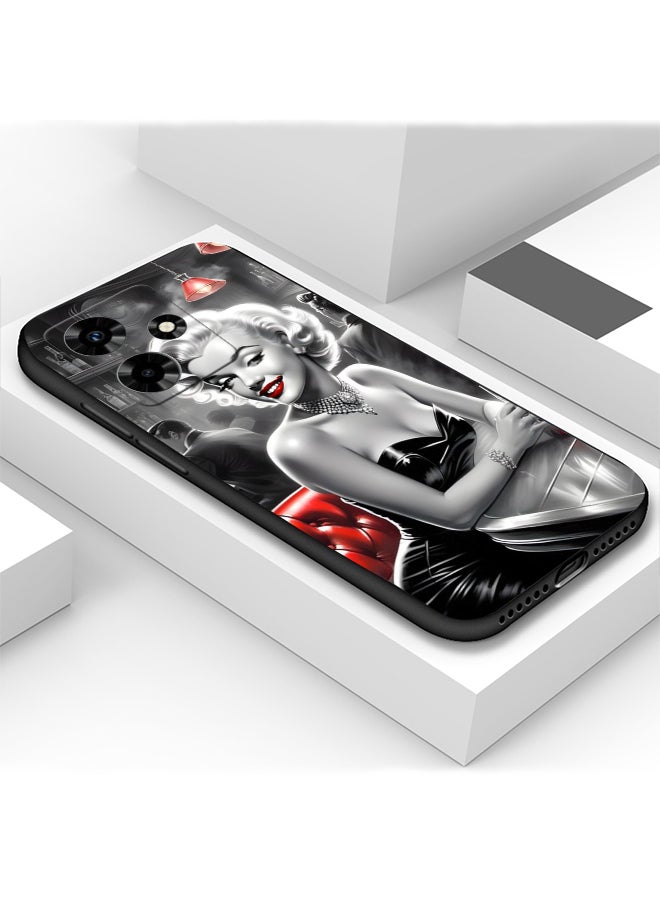 Generic - Protective Shockproof Case Cover For Infinix Hot 30i Marilyn Monroe fashion cute girl Drawing - Image 1