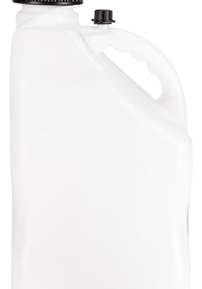 VP Racing 5.5 Gallon Motorsport Racing Liquid Container Utility Jug with Contoured Handle and Rubber Gaskets, White - Image 2