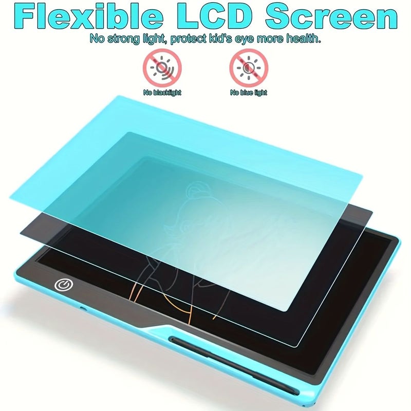 16 بوصة 41 سم لوح كتابة LCD أسود قابل للشحن عبر USB هدية تعليمية لعيد الميلاد هدية عيد الفصح شحن من نوع C - Image 3