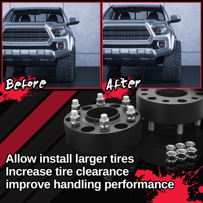 KSP PERFORMANCE KSP 6x5.5 Wheel Spacers 2 Inch for Silverado 1500 Sierra 1500, 6x139.7 M14x1.5 Studs 78.1mm Hub Bore Forged Spacer fits Yukon XL, Tahoe, Escalade Avalanche,2pcs - Image 5
