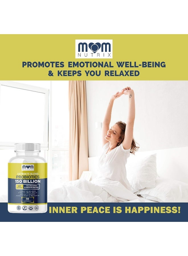 بروبيوتيك ناوتريكس 150 مليار وحدة تشكيل مستعمرة - 40 سلالة من البروبيوتيك للنساء والرجال والبالغين - بروبيوتيك مستقر في درجة حرارة الغرفة مع بريبيوتيك عضوي - بروبيوتيك أسيدوفيلوس - 150 كبسولة - صنع في الولايات المتحدة الأمريكية - Image 5