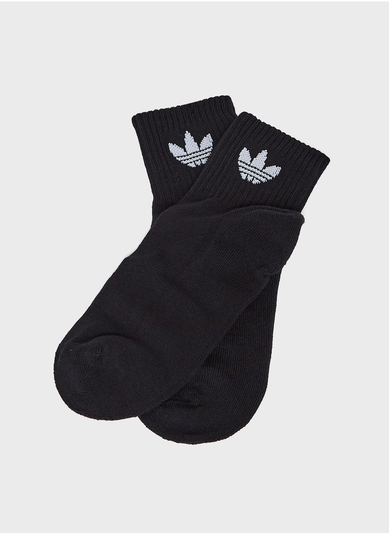 adidas Originals - 3 Pack Mid Crew Socks - Image 1