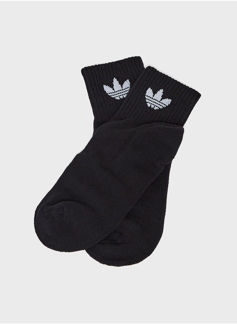 adidas Originals - 3 Pack Mid Crew Socks - Image 1