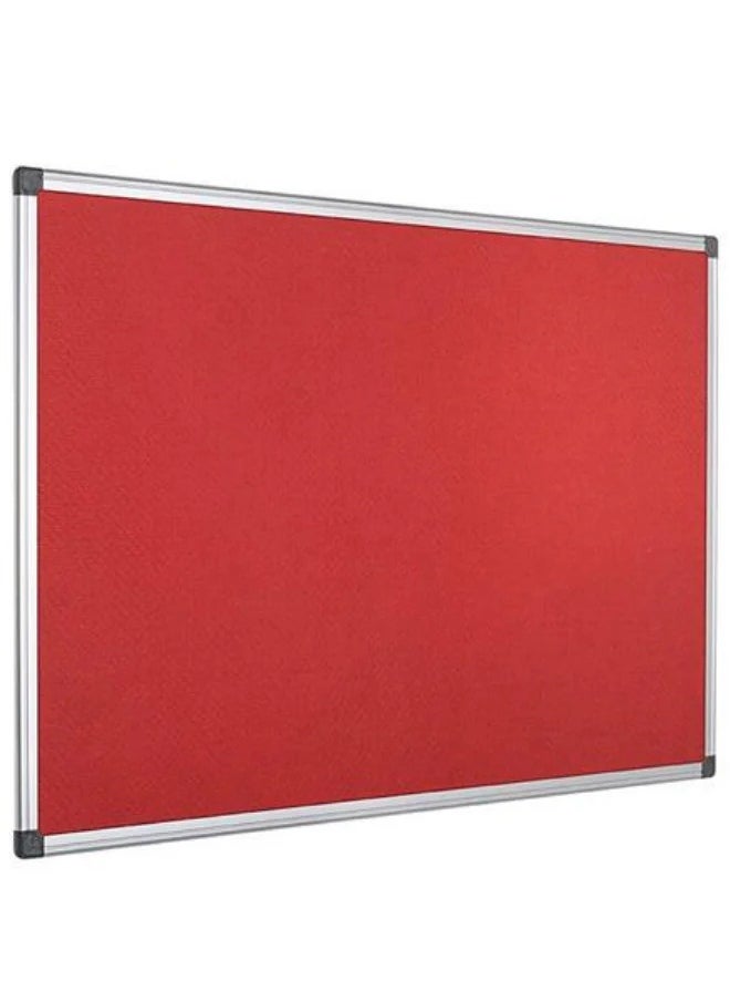PARTNER - 45X60cm Size Felt Bulletin Board Red - Image 1