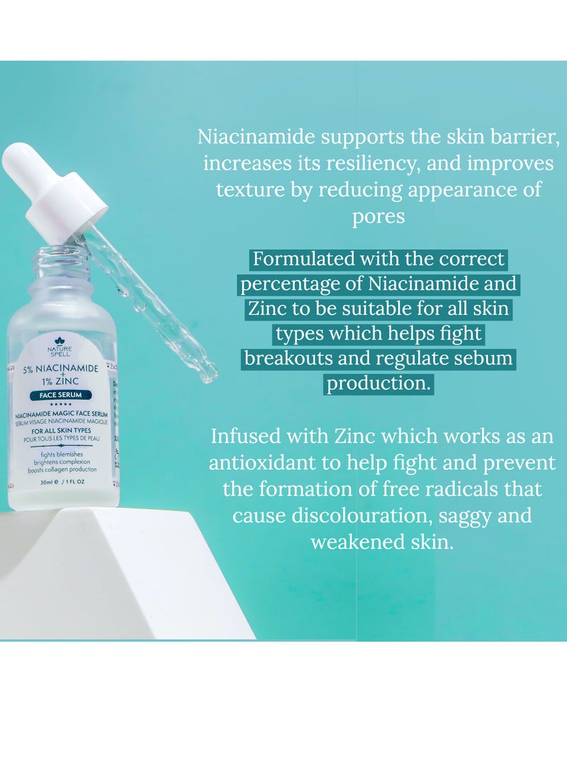 Nature Spell - Face Serum to Minimize Pores with Niacinamide and Zinc 30ml - Image 1