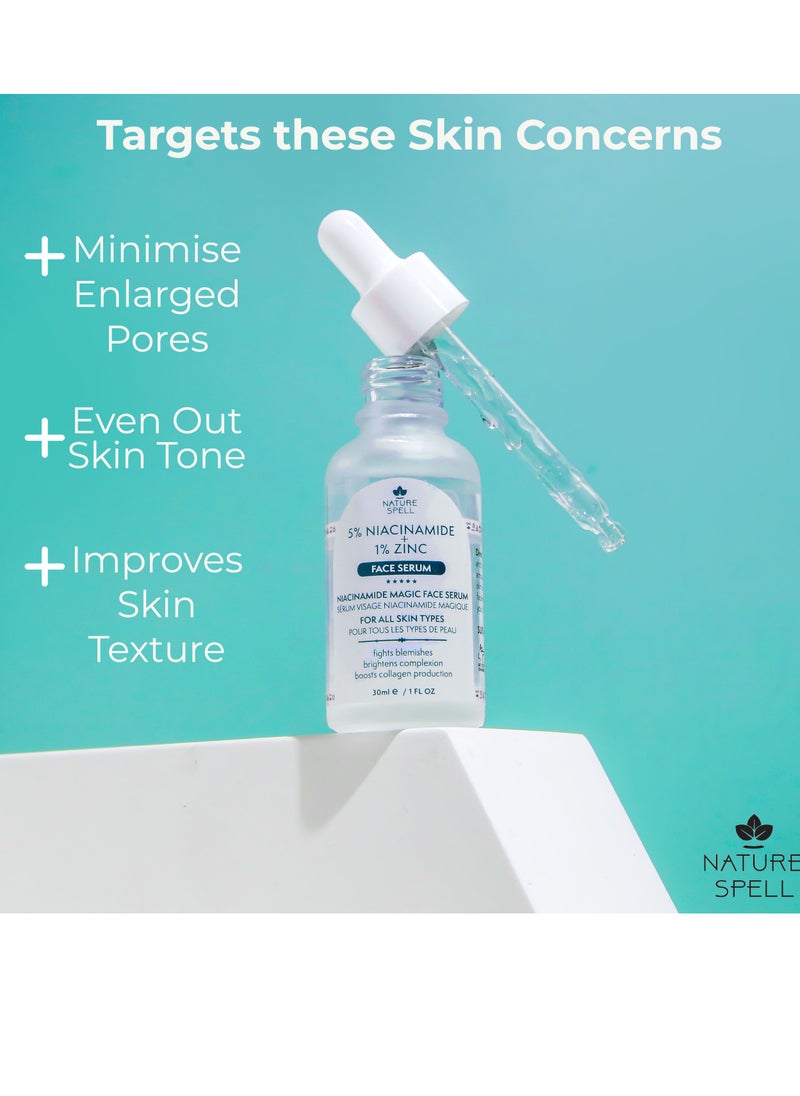 Nature Spell - Face Serum to Minimize Pores with Niacinamide and Zinc 30ml - Image 1