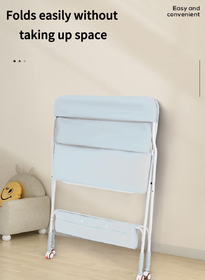 MaBaby Three Level Height Adjustable Comfortable Baby Nursing Table, Elevated Guardrail+personal Safety Belt Multiple Protection Nursing Table - Image 5